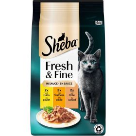 Link zu  Katzen-Nassfutter Fresh & Fine, Huhn/Lachs/Sauce