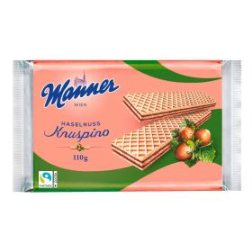 Link zu  Knuspino Waffeln mit Haselnusscreme-Füllung