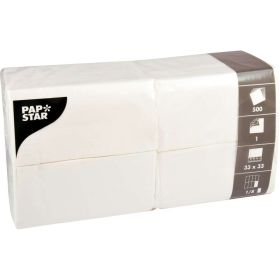 Link zu  500 Servietten, weiß, 33 x 33 cm, 1-lagig, 1/8 Falz