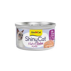 Link zu  Katzen-Nassfutter ShinyCat, Filets in Gelee, Thunfisch + Garnelen
