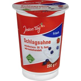 Link zu  Jeden Tag Frische Schlagsahne oder H-Schlagsahne, je 200 g