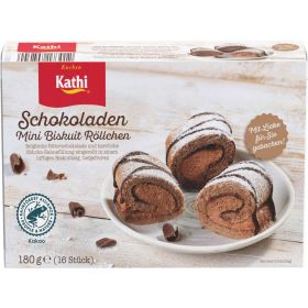 Link zu  Mini Biskuit Röllchen, Schokolade