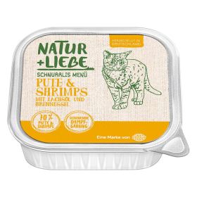 Link zu  Katzen-Nassfutter mit Pute, Shrimps, Lachsöl und Brennessel