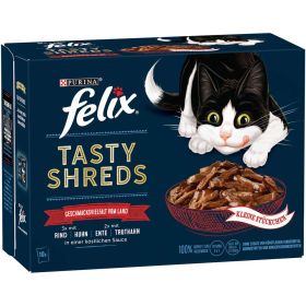 Link zu  Tasty Shreds Katzen-Nassfutter, Land-Mix in Sauce