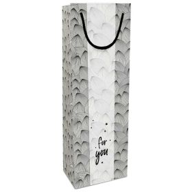 Link zu  Geschenktasche Flasche 12x36x10cm Kraftpapier Lines