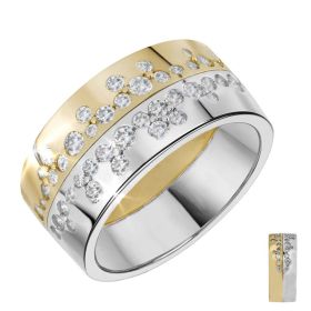 Link zu  Ring 925 bicolor mit Zirkonia