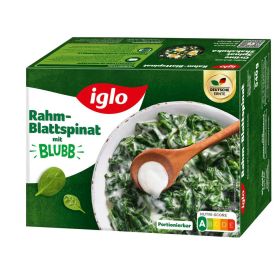 Link zu  Rahm-Blattspinat Blubb