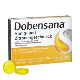 Link zu  Halstabletten Honig-Zitronengeschmack