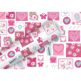Link zu  Geschenkpapier 2 m x 70cm So sweet rosa