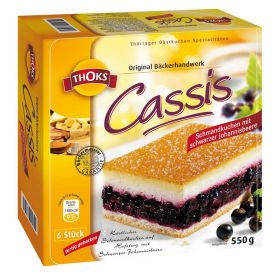 Link zu  Cassis Kuchenschnitten, tiefgekühlt