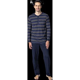 Link zu  Herren-Schlafanzug mit Knopfleiste, je Set