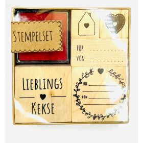 Link zu  Stempel-Set Holz 2-fach sortiert