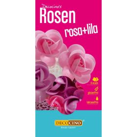 Link zu  Rosen aus Esspapier, rosa-lila