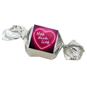 Link zu  Bonbon mit Spruch Hab dich lieb
