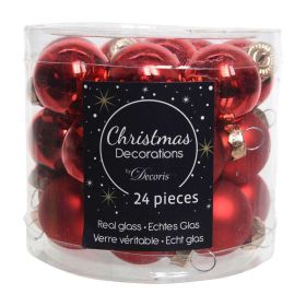 Link zu  Christbaumkugeln, Glas, Rot, 2,5cm