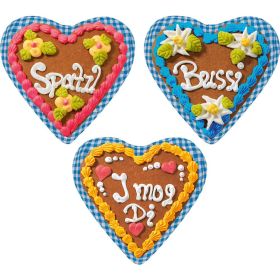 Link zu  Lebkuchenherz mit Zuckerschrift, sortiert
