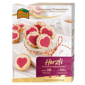 Link zu  Plätzchenteig Herzli, Himbeergeschmack