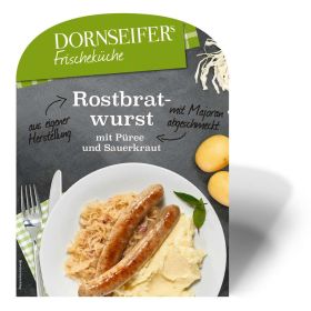 Link zu  Rostbratwurst mit Sauerkraut und Püree