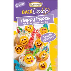 Link zu  Schokolade Happy Faces, weiße Kuvertüre