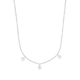 Link zu  Kette mit Anhänger aus Edelstahl mit Zirkonia