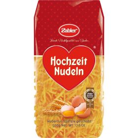 Link zu  Hochzeit Nudeln Hubertus-Spätzle geschabt