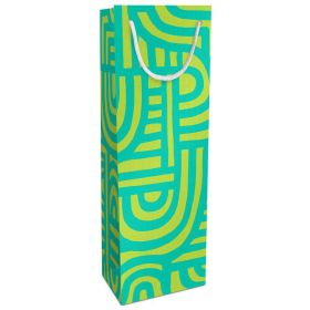 Link zu  Flaschen-Geschenktasche 12 x 36 cm, Kraftpapier, Labyrinth
