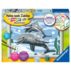Link zu  Malen nach Zahlen Creart, Freundliche Delfine