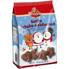 Link zu  Bunte Schoko-Lebkuchen, mit Überzug aus Vollmilchschokolade und Nonpareilles
