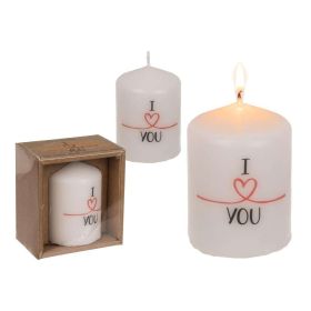 Link zu  Stumpenkerze I love you