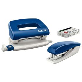 Link zu  Mini-Heftgerät und -Locher Set, blau
