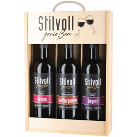 Link zu  Geschenkkiste Holz Wein