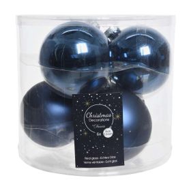Link zu  Christbaumkugeln, Glas, Blau, 8cm