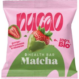 Link zu  Crunchy Erdbeeren mit Matcha, gefriergetrocknet