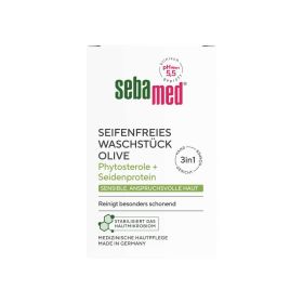 Link zu  Seifenfreies Waschstück Olive, Phytosterole + Seidenprotein