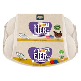Link zu  Bunte Eier aus Bodenhaltung, gekocht