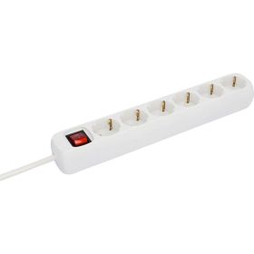 Link zu  Steckdosenleiste 6-fach mit Schalter 1,4 m weiß