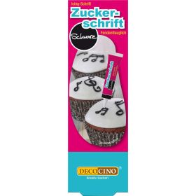 Link zu  Zuckerschrift schwarz