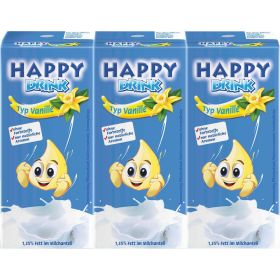 Link zu  Milchgetränk Happy Drink, Vanille, 3 x 200ml