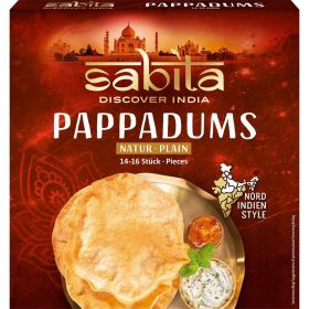 Link zu  Pappadums, getrocknete Linsenfladen