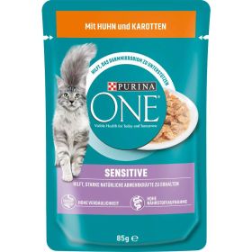 Link zu  Katzen-Nassfutter One Pouch Sensitive, Huhn/Karotten