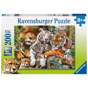 Link zu  Puzzle 200 Teile XXL, Schmusende Raubkatze