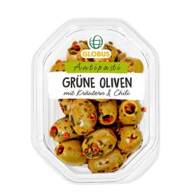 Link zu  Grüne Oliven, Kräuter & Chili