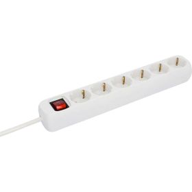 Link zu  Steckdosenleiste 6-fach mit Schalter 1,4 m weiß