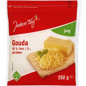 Link zu  Jeden Tag Geriebener Käse, je 250 g