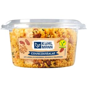 Link zu  Couscous-Salat, Linsen, Kichererbsen, Rosinen & Walnüssen