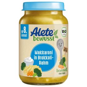 Link zu  Babynahrung Menü, Makkaroni/Brokkoli-Rahm
