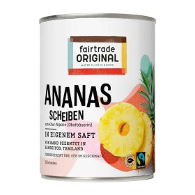 Link zu  nFairtrade Ananasscheiben
