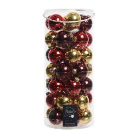 Link zu  Weihnachtskugeln rot/gold, 49er Pack