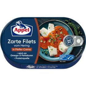 Link zu  Heringsfilets in Pfeffer-Creme