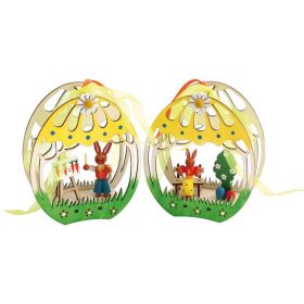 Link zu  Fensterdeko Ei mit Hase. sortiert